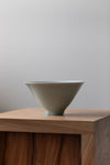 Pale Celadon Flared Bowl with finger marks by JaeJun Lee