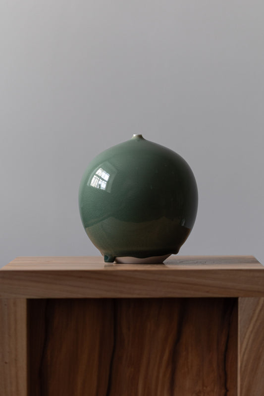 Lush Forest Dripping Vessel "Pebble" I by JaeJun Lee