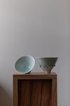 Pale Celadon Flared Bowl with finger marks by JaeJun Lee
