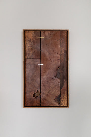 Timber Panel in London Plane & Brass