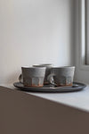 Shino Faceted Mugs by Tim Lake