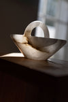 Basket Sculpture III in White Translucent Alabaster by Oliver Cook