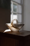 Basket Sculpture III in White Translucent Alabaster by Oliver Cook