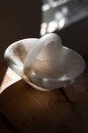 Basket Sculpture III in White Translucent Alabaster by Oliver Cook