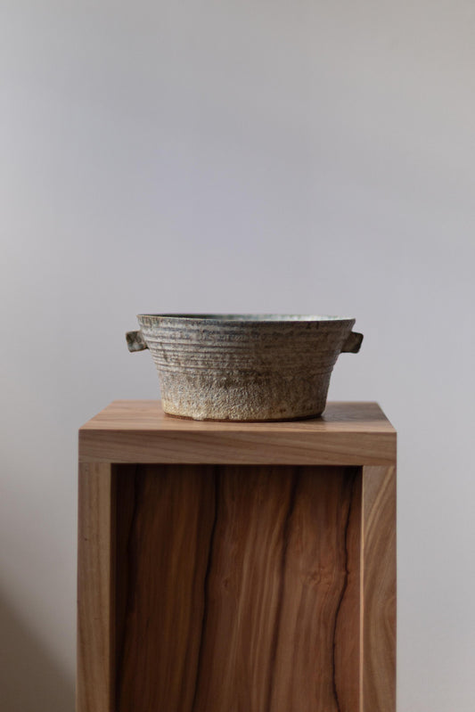Blue & White Bowl with Small Handles by Paul Philp