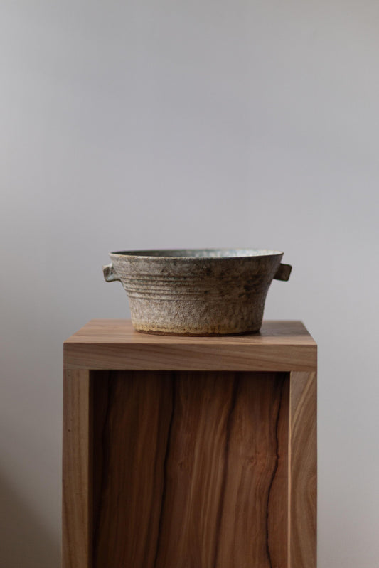 Blue & White Bowl with Small Handles by Paul Philp