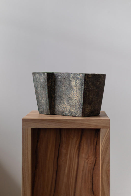 Brown Sculptural Vessel by Paul Philp