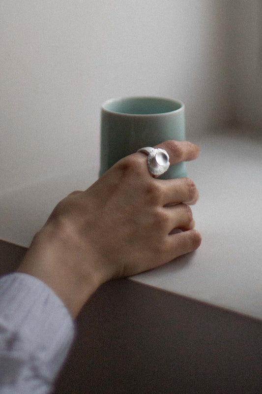 Fingerprint Moving Ring IV by Heeseung Koh