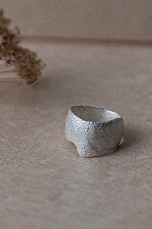 Fingerprint Wide Ring I by Heeseung Koh