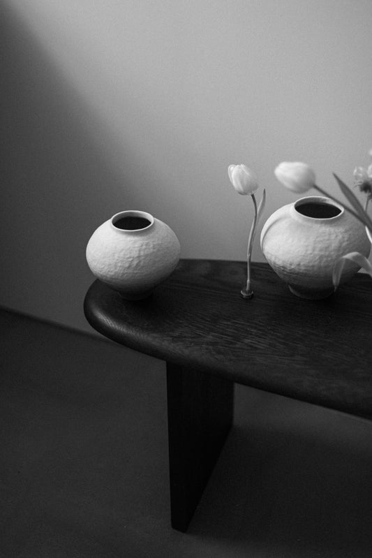 Moon Jar Black Base I by ShinHyeok Ha