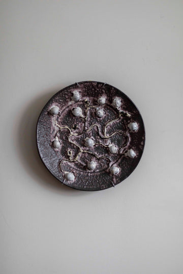White Buds and Purple Plate by Kina Björklund