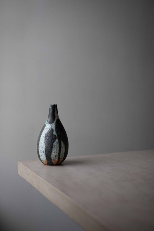 Green-Black Vase by Kati Tuominen-Niittylä
