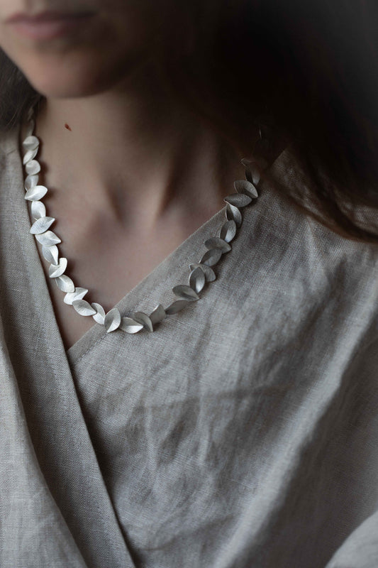 Small Leaf Necklace by Kayo Saito