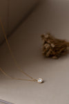 18ct Yellow Gold and Cushion Cut Diamond Pendant by Kerry Seaton
