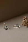 Gold & Beryl Earrings by Kerry Seaton