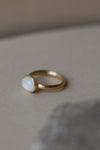 18ct Yellow Gold & Moonstone Ring by Kerry Seaton