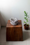 Kina Björklund White Medium Vessel, Vines and Pods