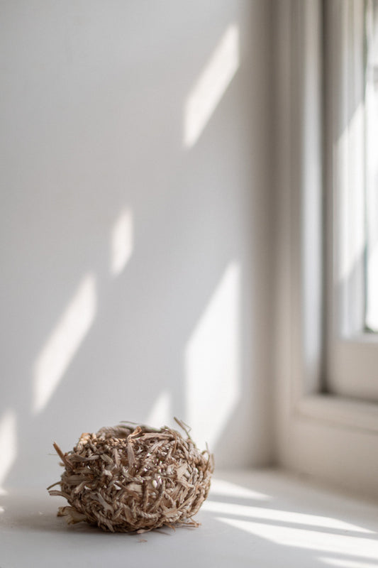 Blickling, Day Lily Random Weave Vessel I by Lizzie Kimbley