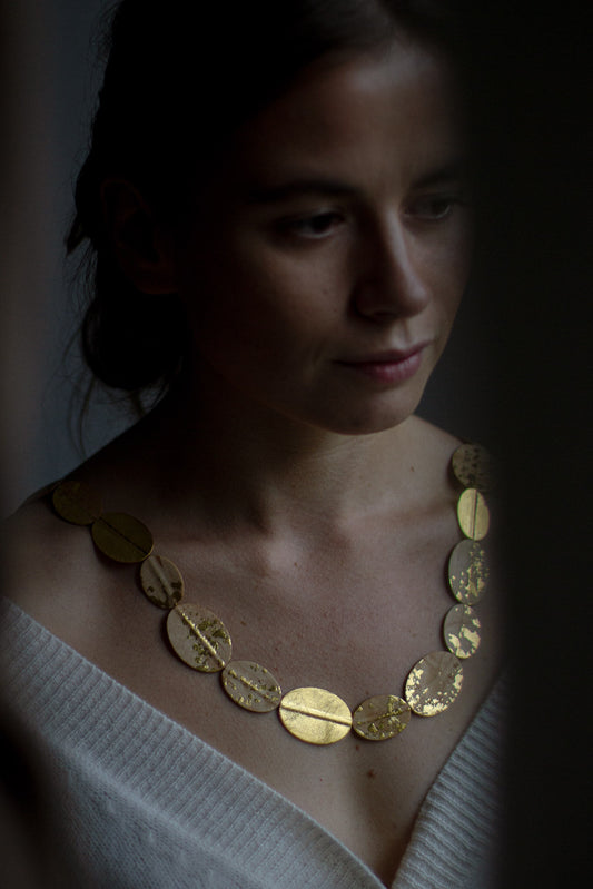 Leaf Maple Necklace by Makiko Oda