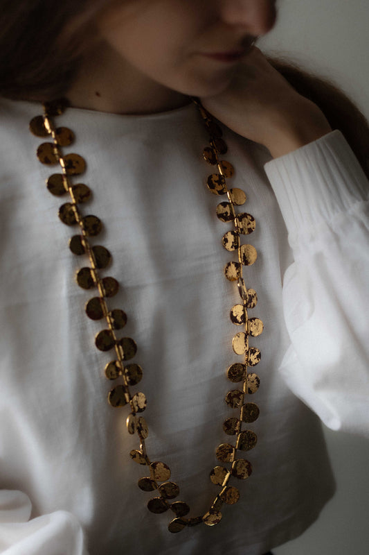 Kodama Necklace in Taiwankus Wood by Makiko Oda