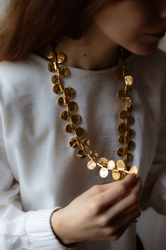Kodama Necklace in Maple Wood by Makiko Oda