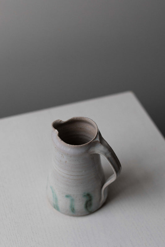 Kohiki Slip & Chun glazed Jug with Copper Decoration by Nicola Tassie
