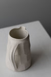Grogged Porcelain Faceted Jug IV by Nicola Tassie