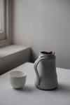 Ash Clay Jug with Chun & Dolomite Glaze by Nicola Tassie