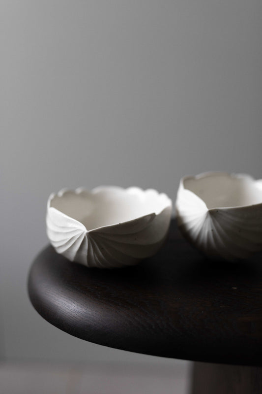 Porcelain Ground Cherry Shape Bowl (Wider), by Nosan Claystudio