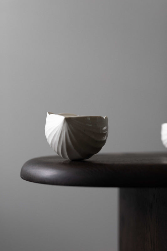 Porcelain Ground Cherry Shape Bowl (Taller), by Nosan Claystudio