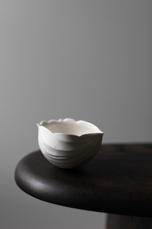 Porcelain Ground Cherry Shape Bowl (Taller), by Nosan Claystudio