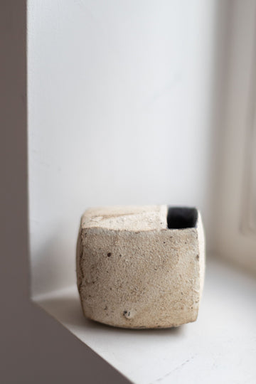 White Square Vase I by Tamotsu Suzuki