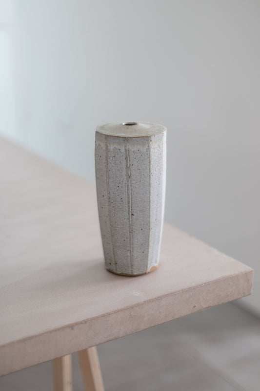 X-Large Faceted Stem Vase by Tim Lake