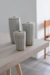 Large Faceted Stem Vase by Tim Lake