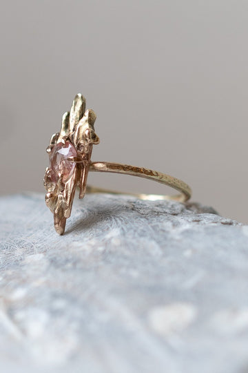 Molten Peach Sapphire Ring' by Laura Ngyou