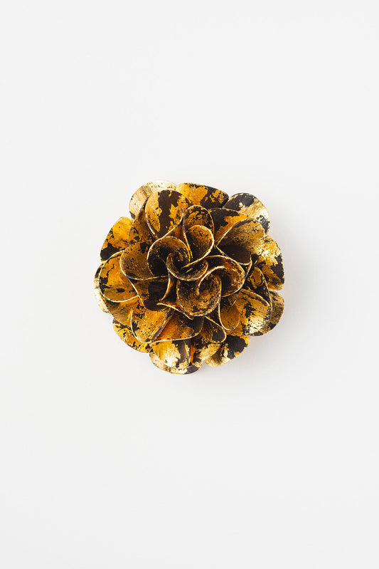 Gold 'Colour of Seasons' Brooch by Makiko Oda