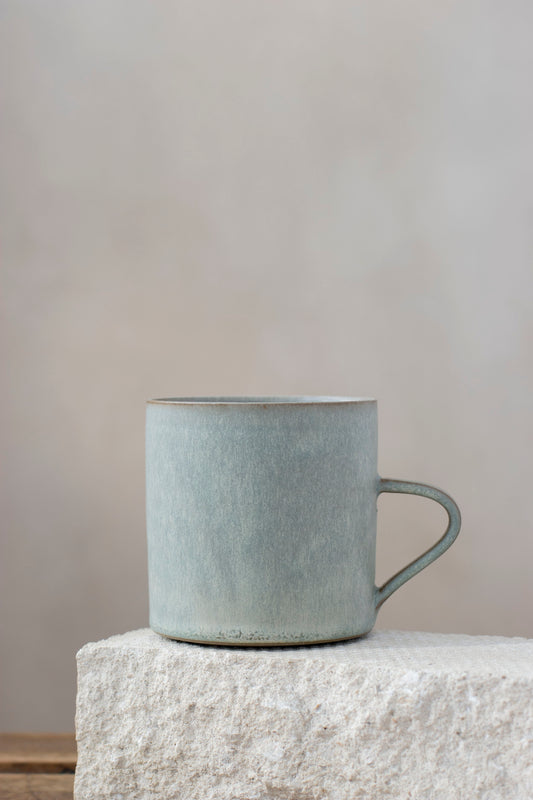 Cylindrical Cup in Mist Blue, by Borja Moronta