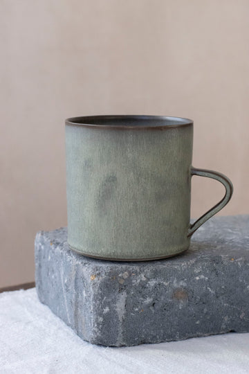 Cylindrical Cup in Moss Green, by Borja Moronta