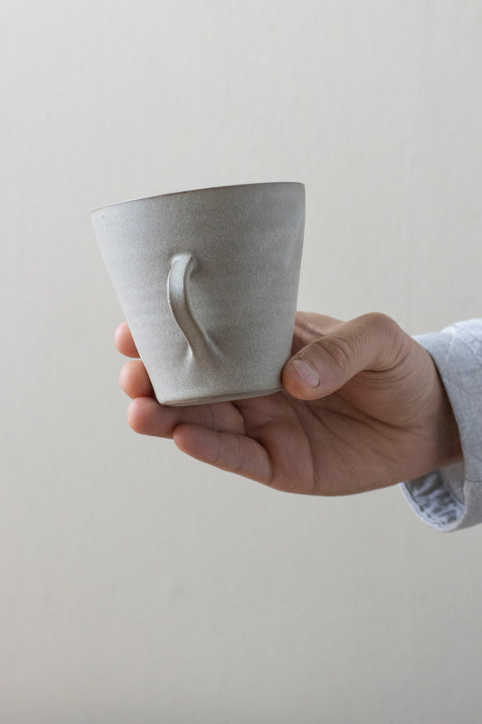 Flared Cup in Feather Grey, by Borja Moronta