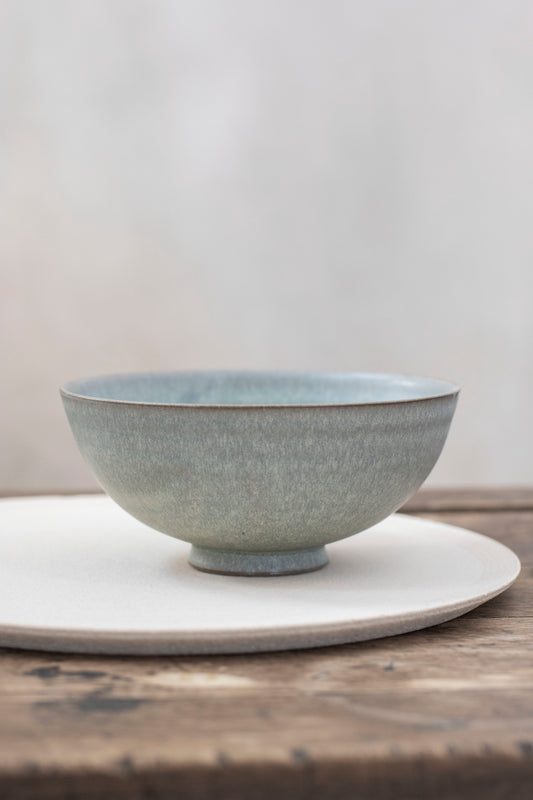 Footed Bowl in Mist Blue, by Borja Moronta