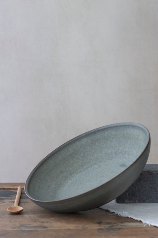 Pasta Bowl in Moss Green, by Borja Moronta