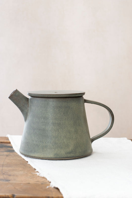 Teapot in Moss Green, by Borja Moronta
